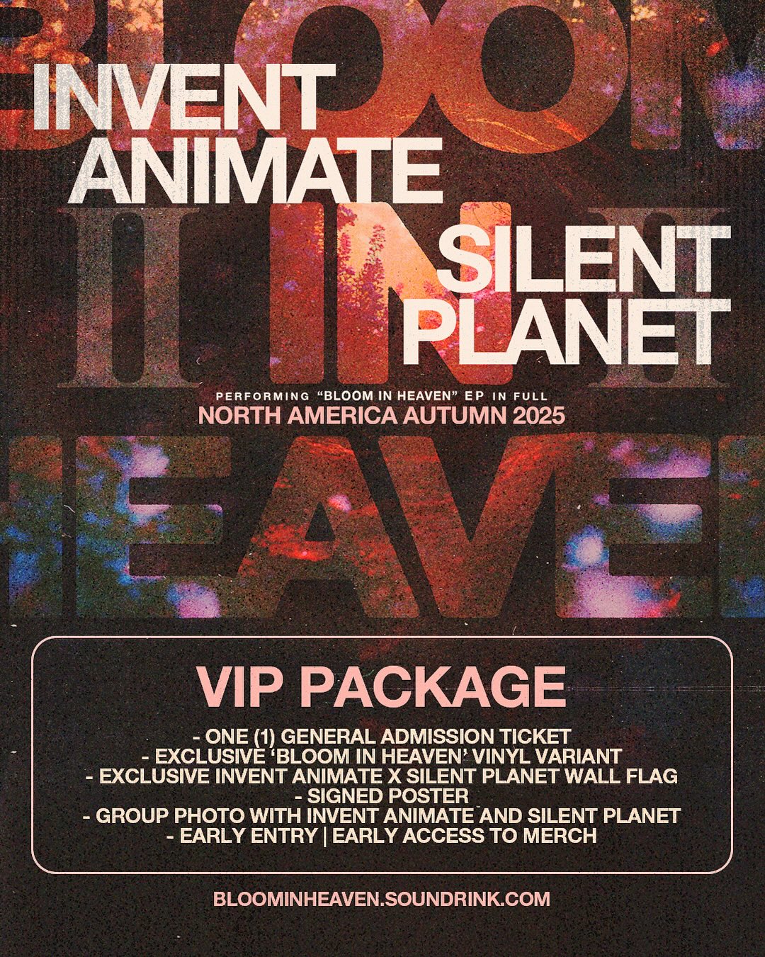 Invent Animate Bloom In Heaven Part II Tour Poster 2025